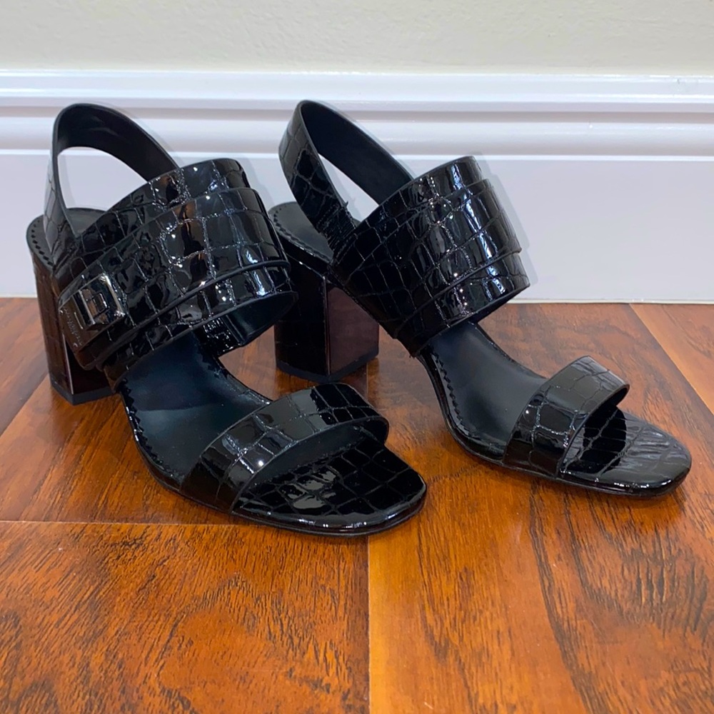 Karl Lagerfeld black mid heel